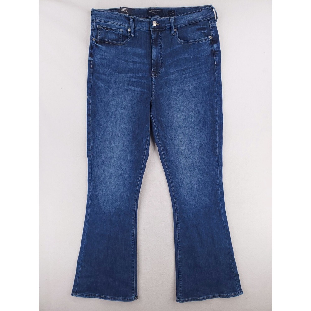 Lucky Brand Jean Womens 16 Stevie Flare High Rise Y2K Stretch Denim Pants Medium